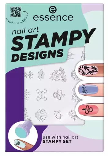 Essence Stampy Designs Stencil per nail art, 1 pezzo