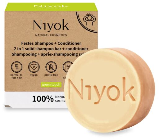 Niyok Shampoo + balsamo solido Green Touch 80 g