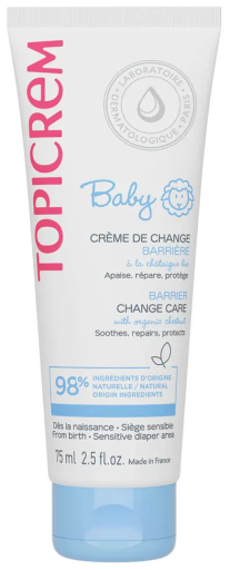 Topicrem Crema per il cambio del pannolino del bambino Azione barriera 1 tubo 75 ml