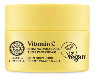 Natura Siberica Crema viso illuminante 2 in 1 per la cura quotidiana 50 ml