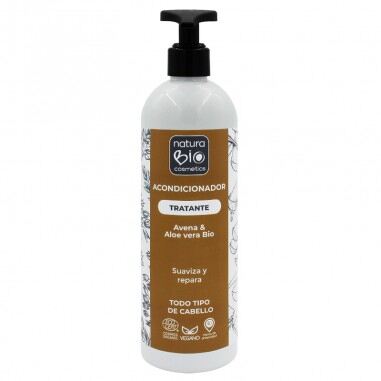 NaturaBIO Cosmetics Balsamo Trattamento Aloe e Avena 500 ml