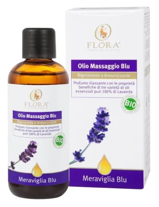 Flora Olio da massaggio alla lavanda ristrutturante e armonizzante 100 ml