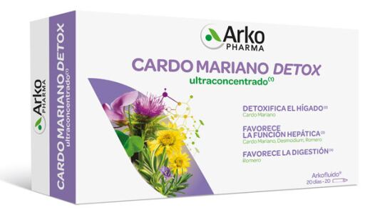 Arkopharma Arkofluido Cardo Mariano Detox 20 Fiale x 15 ml
