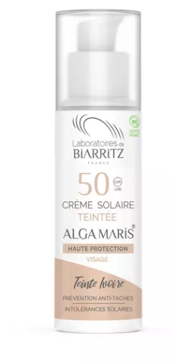Laboratoires de Biarritz Crema viso beige Alga Maris SPF 50 50 ml