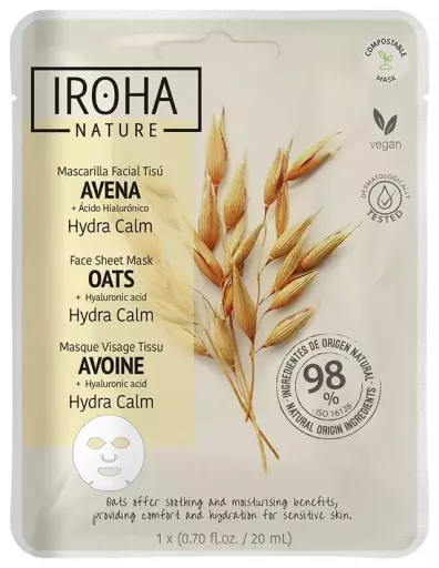 Maschera viso in fazzoletti di avena 1 unit&agrave;