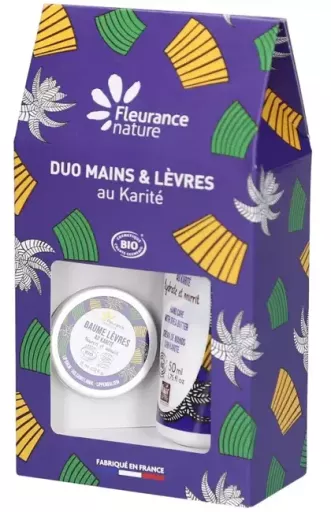 Fleurance Nature Duo Mains & L&egrave;vres Karit&eacute; 2 Pezzi