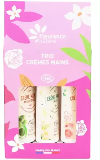 Fleurance Nature Trio Cr&egrave;mes Mains Almandra, Rosa y Jasmin 3 Piezas