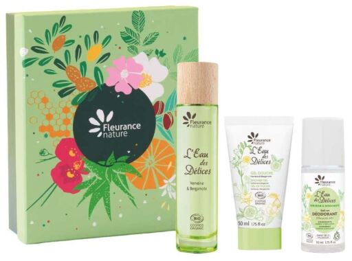 Fleurance Nature Set regalo da 3 pezzi di Eau Des D&eacute;lices Verbena e bergamotto