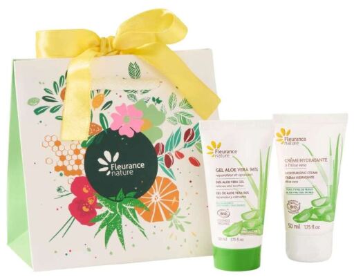 Fleurance Nature Piccola bustina di Aloe Vera Duo con nastro giallo