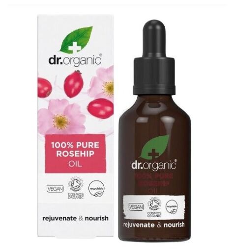 Dr. Organic Olio di rosa canina puro al 100% 50 ml