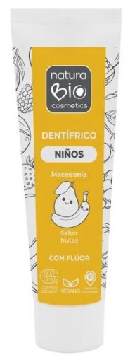 NaturaBIO Cosmetics Macedonia per bambini Dent con fluoro 75 ml