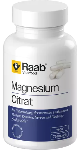 Raab Vitalfood Citrato di magnesio 840 mg 75 capsule vegetali