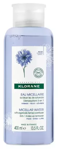 Klorane Acqua micellare detergente al fiordaliso biologico 400 ml