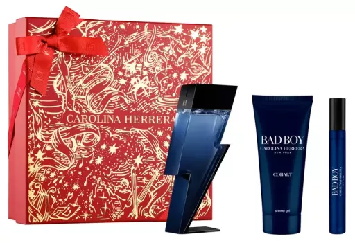 Carolina Herrera Custodia Bad Boy Cobalt da 3 pezzi