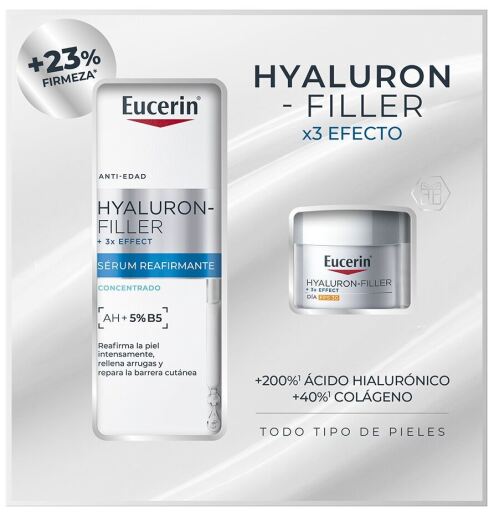 Eucerin Siero rassodante Hyaluron-Filler 30ml + Crema giorno SPF 30 20ml