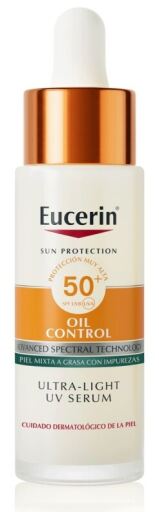 Eucerin Siero viso sebo-regolatore UV SPF50+ 30 ml