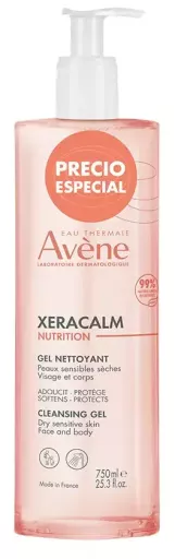 Av&egrave;ne Gel Detergente Xeracalm Nutrition 750 ml